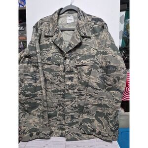 US Air Force Military Camouflage Utility Coat Jacket Mens 46 Reg DSCP USAF